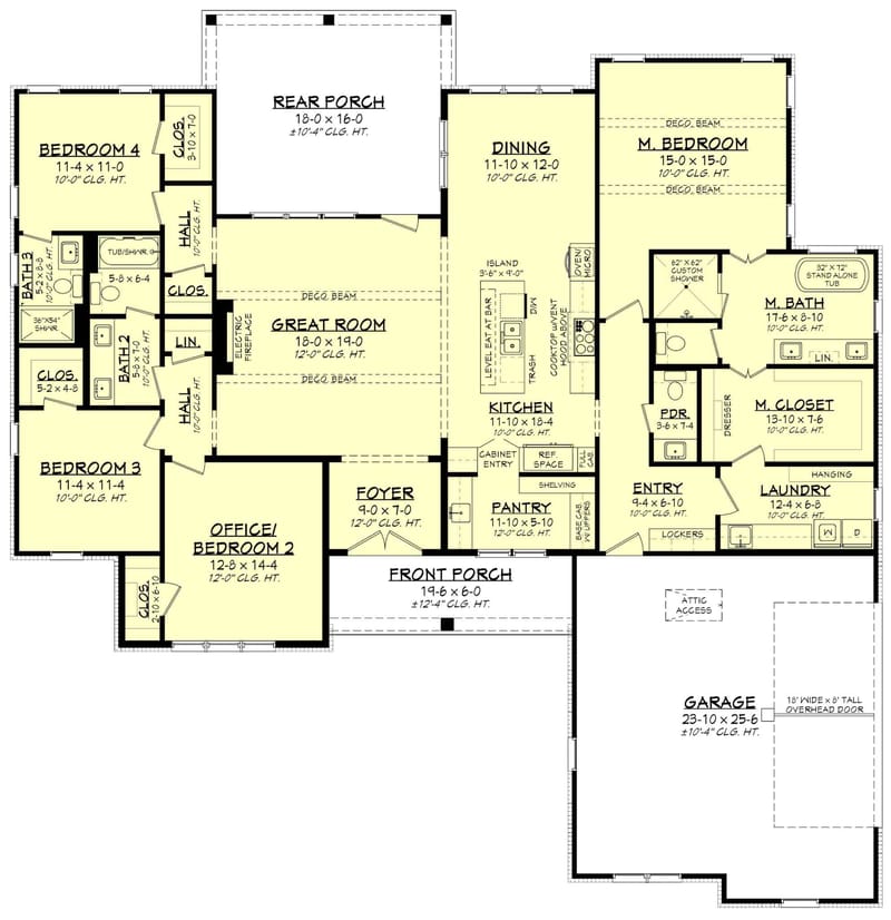 walkout basement house plans one story 1