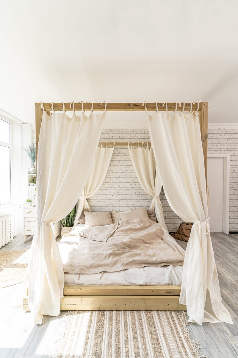 Weaving Dreams The Enduring Allure of Four Poster Canopy Curtains 2