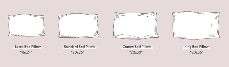 what size is a standard bed pillow 4