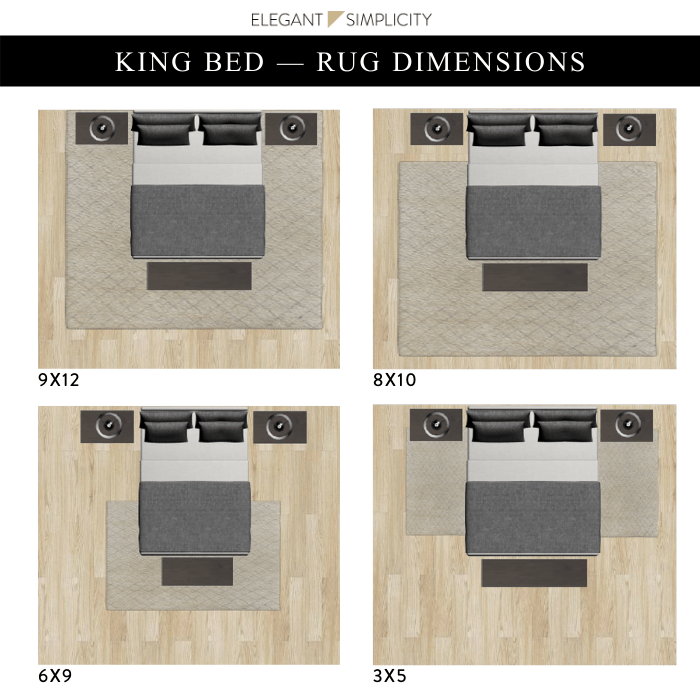 what size rug fits under a queen bed 3