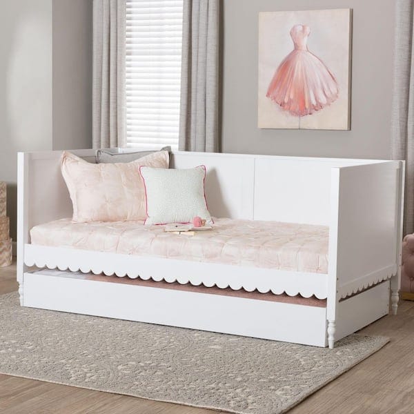 white twin daybed with trundle 2
