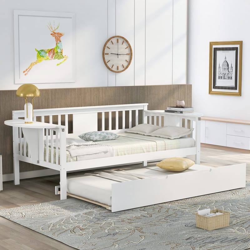 white twin daybed with trundle 4