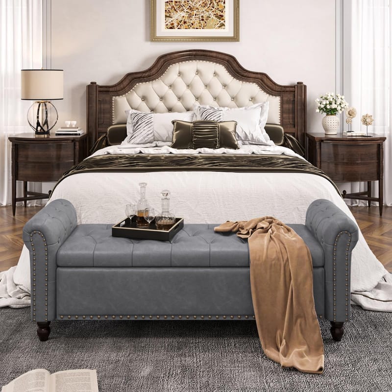 Why the end of bed bench seat remains a top choice for bedroom storage in 2026 3