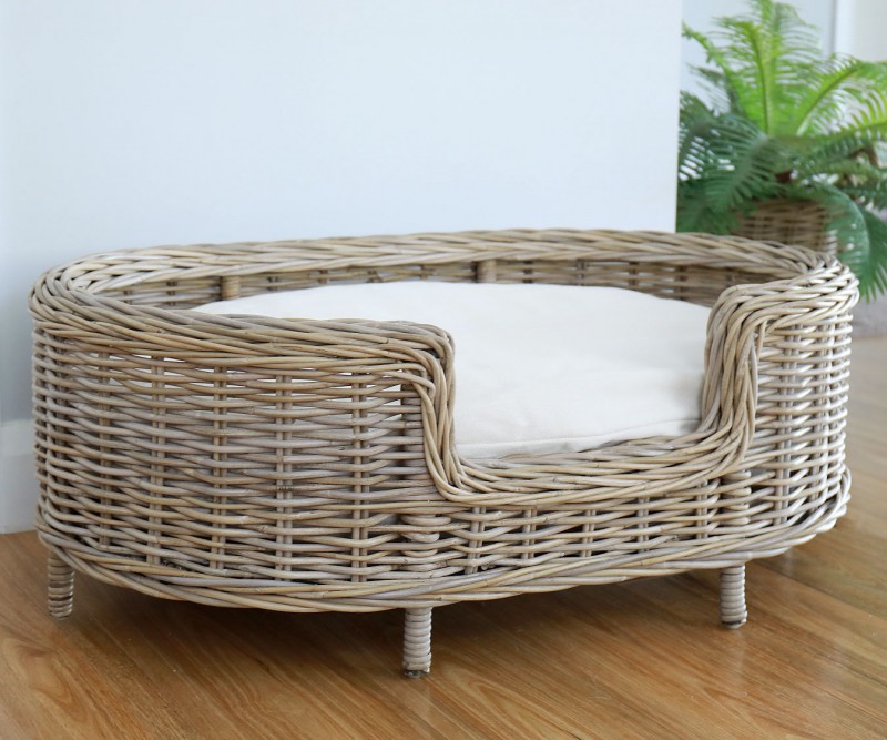 wicker dog beds for large dogs 5
