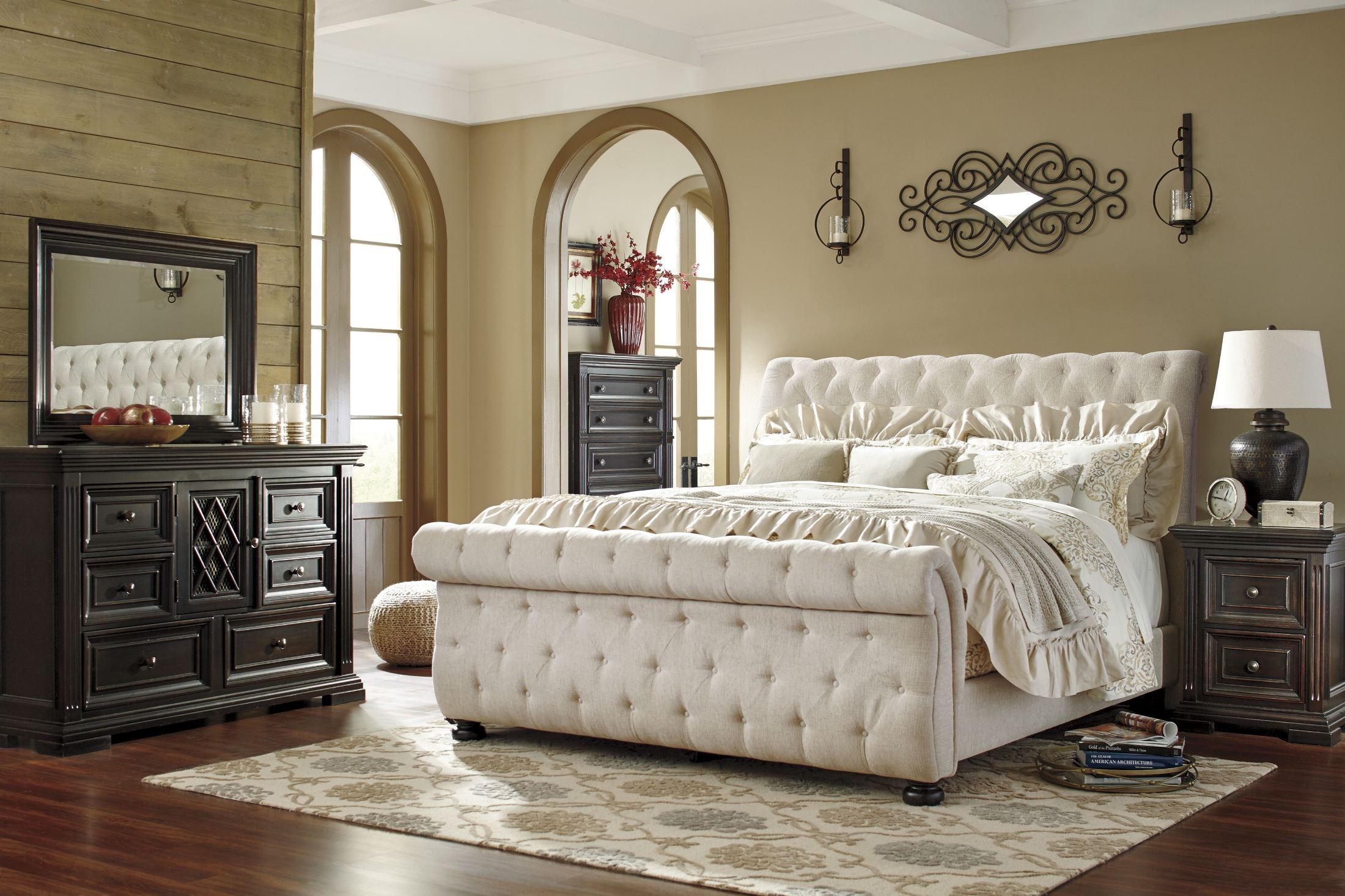 willenburg king upholstered sleigh bed 2