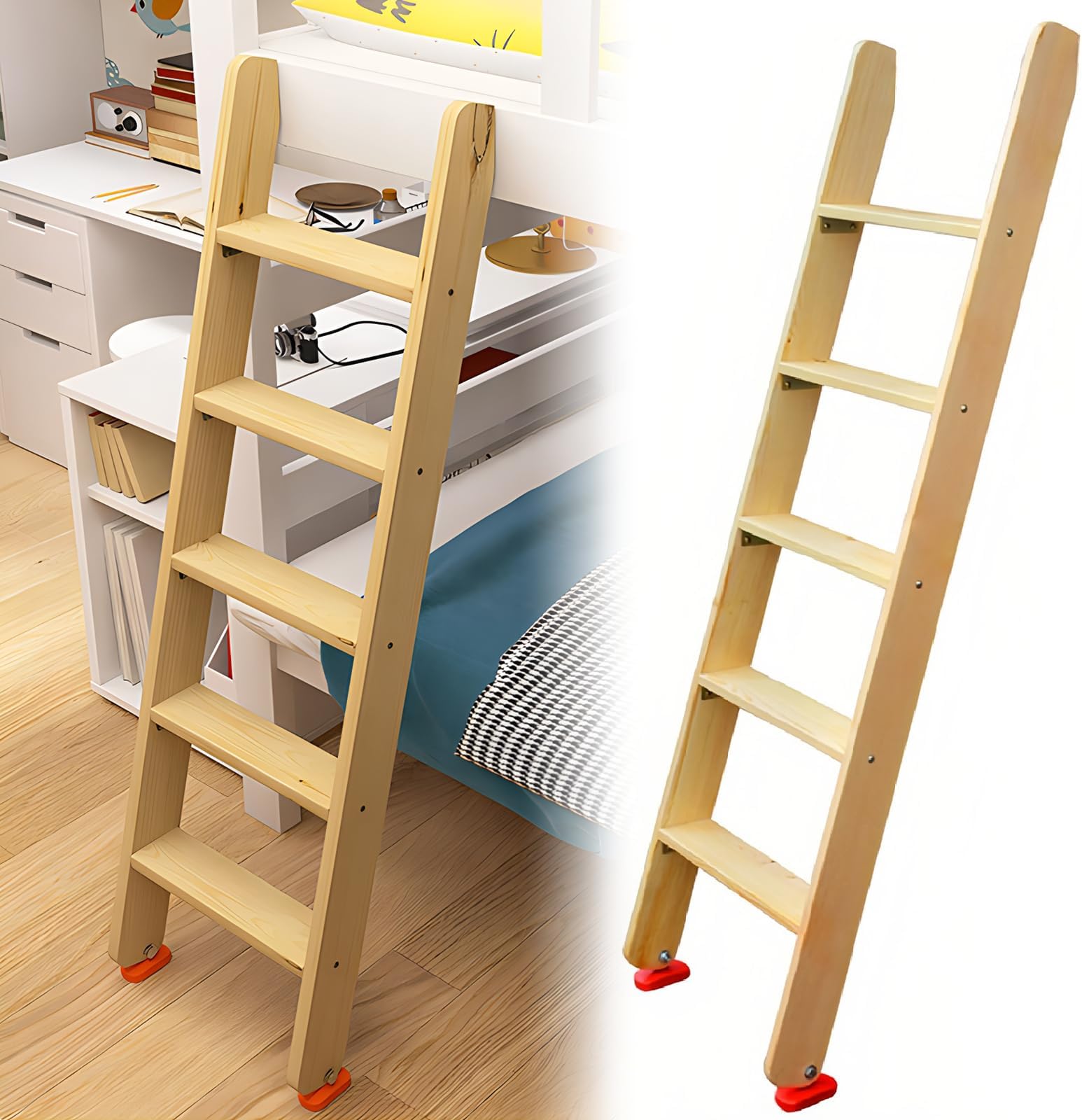 wood ladder for bunk bed 1