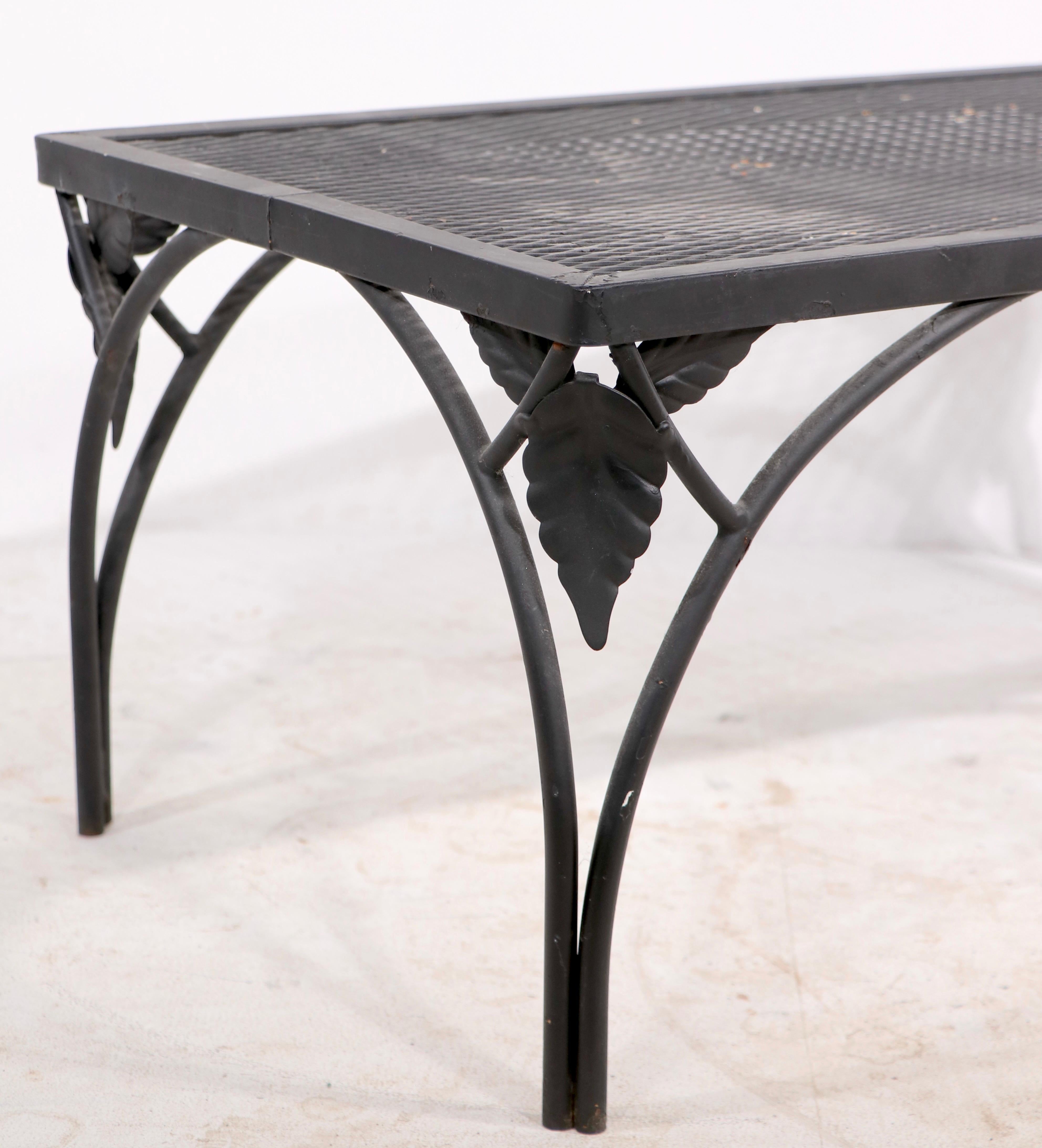 wrought iron patio coffee table 4