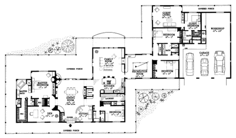 Your Guide to Selecting the Ideal 5 Bedroom Ranch House Plan 4