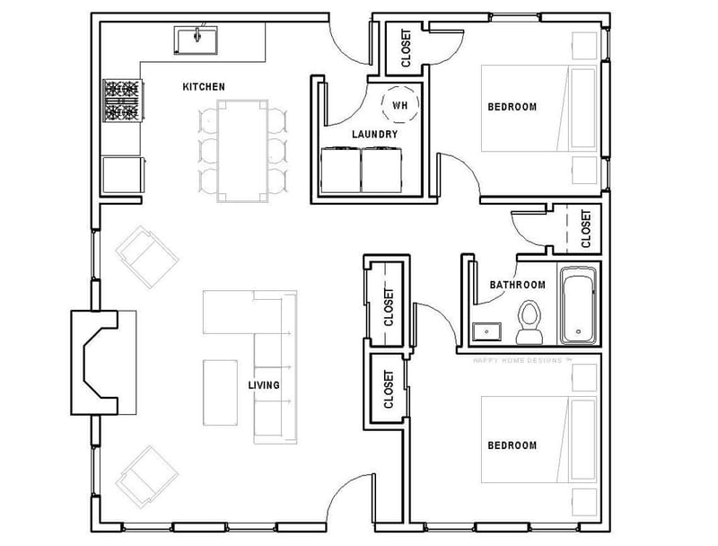 Designing Your Ideal Compact Home A Look at 2 Bed 1 Bath 2