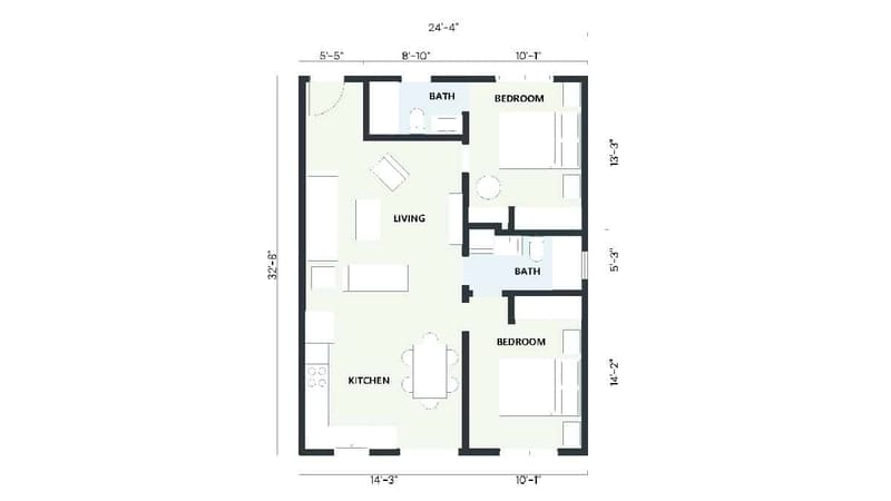 Unpacking the Genius Behind Great 2 Bedroom 2 Bathroom Layouts 5