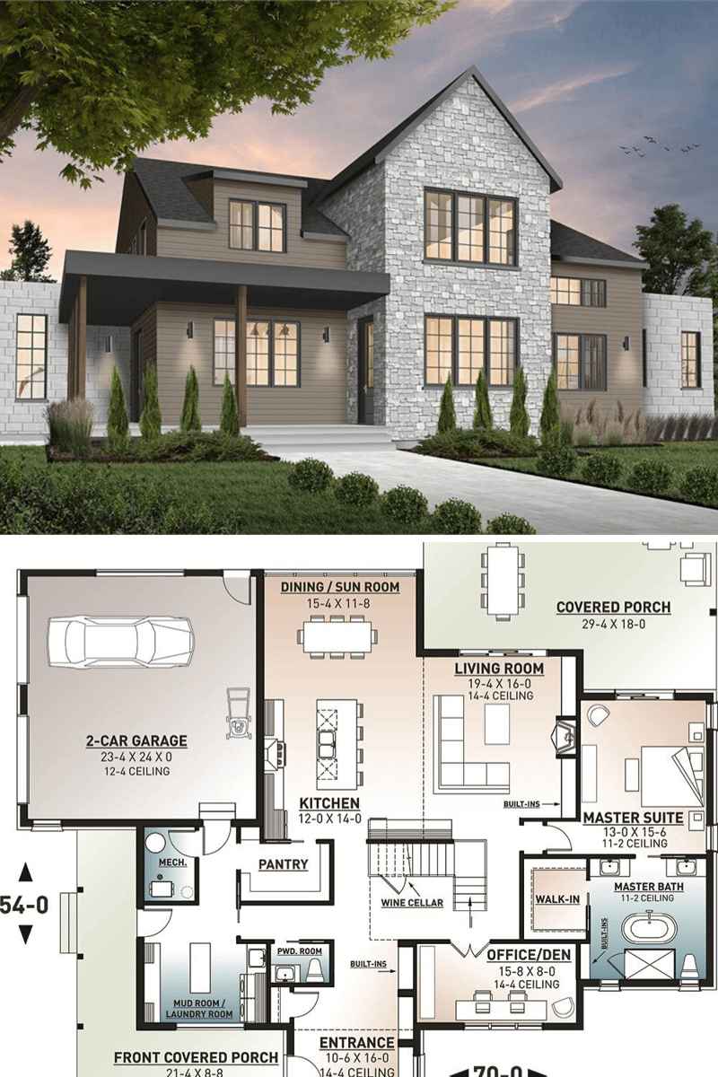 house plans two story 4 bedrooms 4