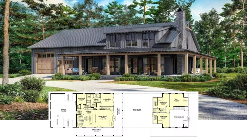 homes with wrap around porches plans 2