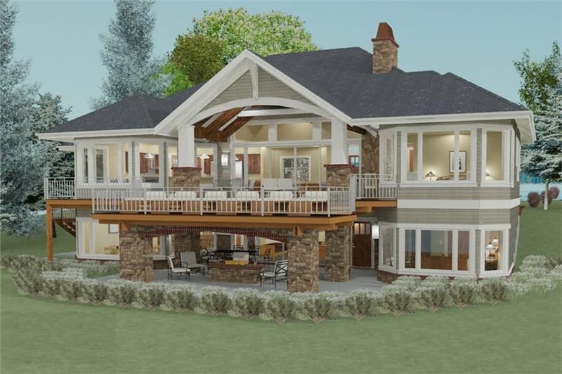 ranch house plans with walkout basement 4