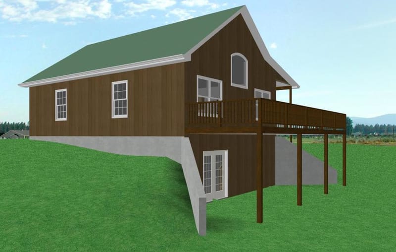 ranch house plans with walkout basement 5