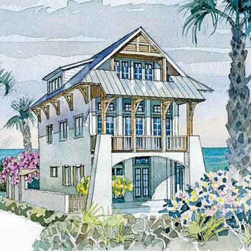 beach cottage style house plans 4