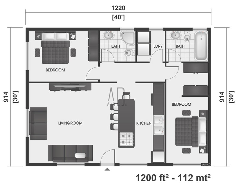 1200 sq ft floor plans