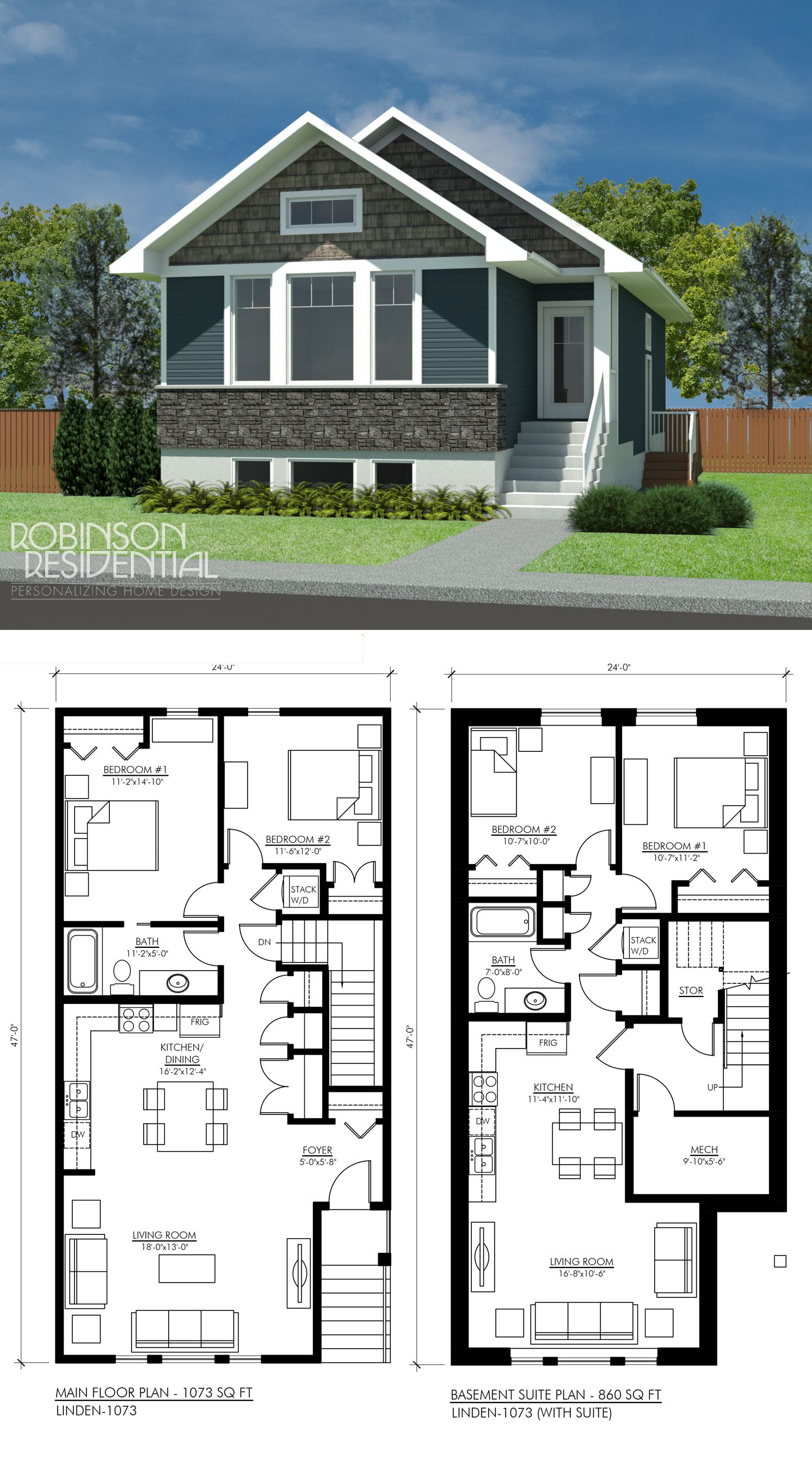 2 story house plans with basement