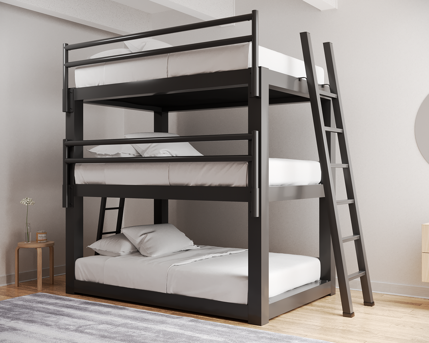 3 bed bunk bed set