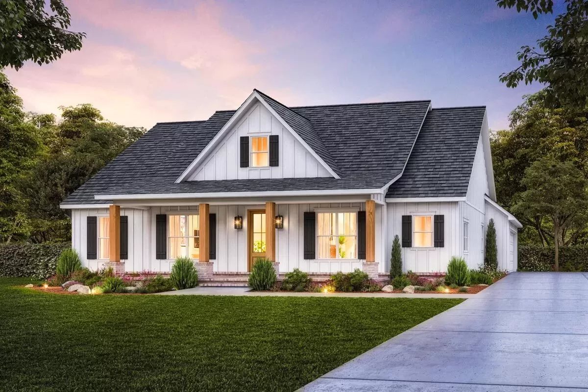 4 bedroom modern farmhouse plans