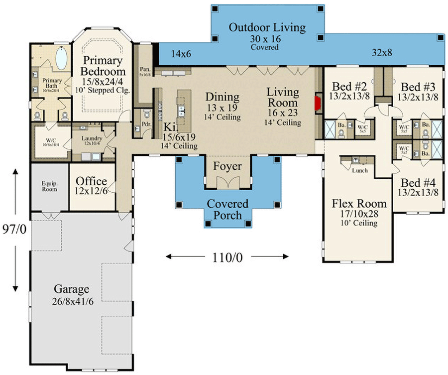 4000 square foot floor plans