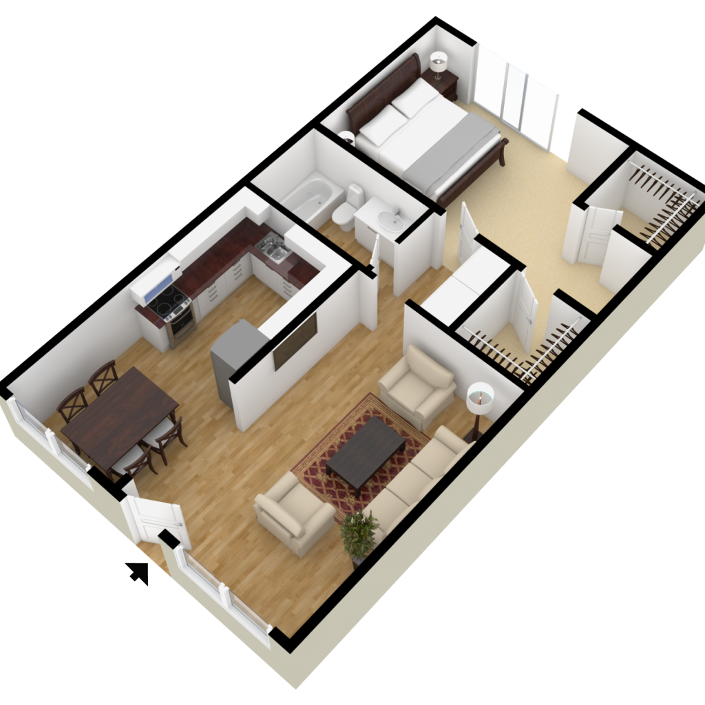 800 sq feet floor plan