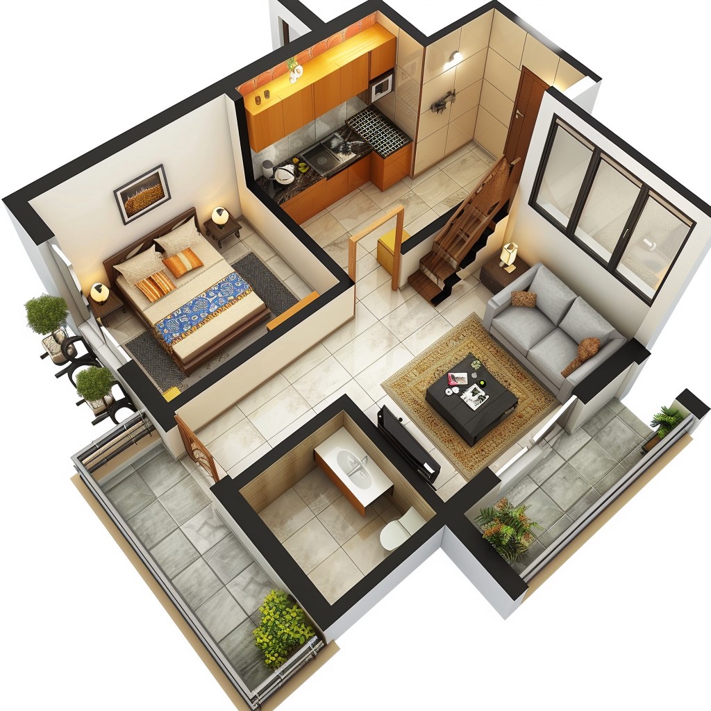 800 sq ft house design