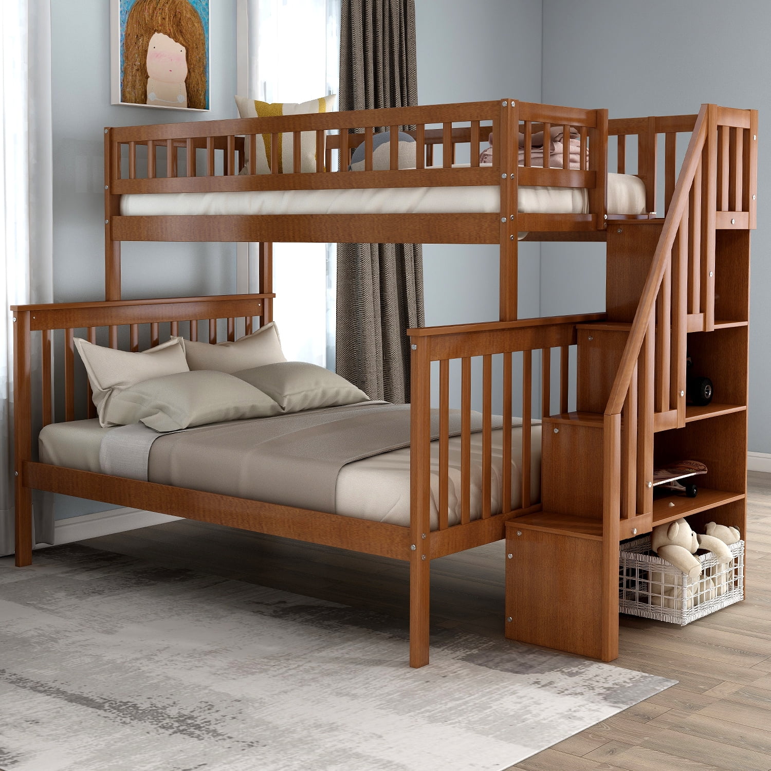 Choosing the Best Stairs for Your Twin Over Full Bunk Bed Setup