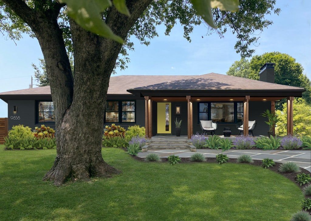 curb appeal for ranch style house