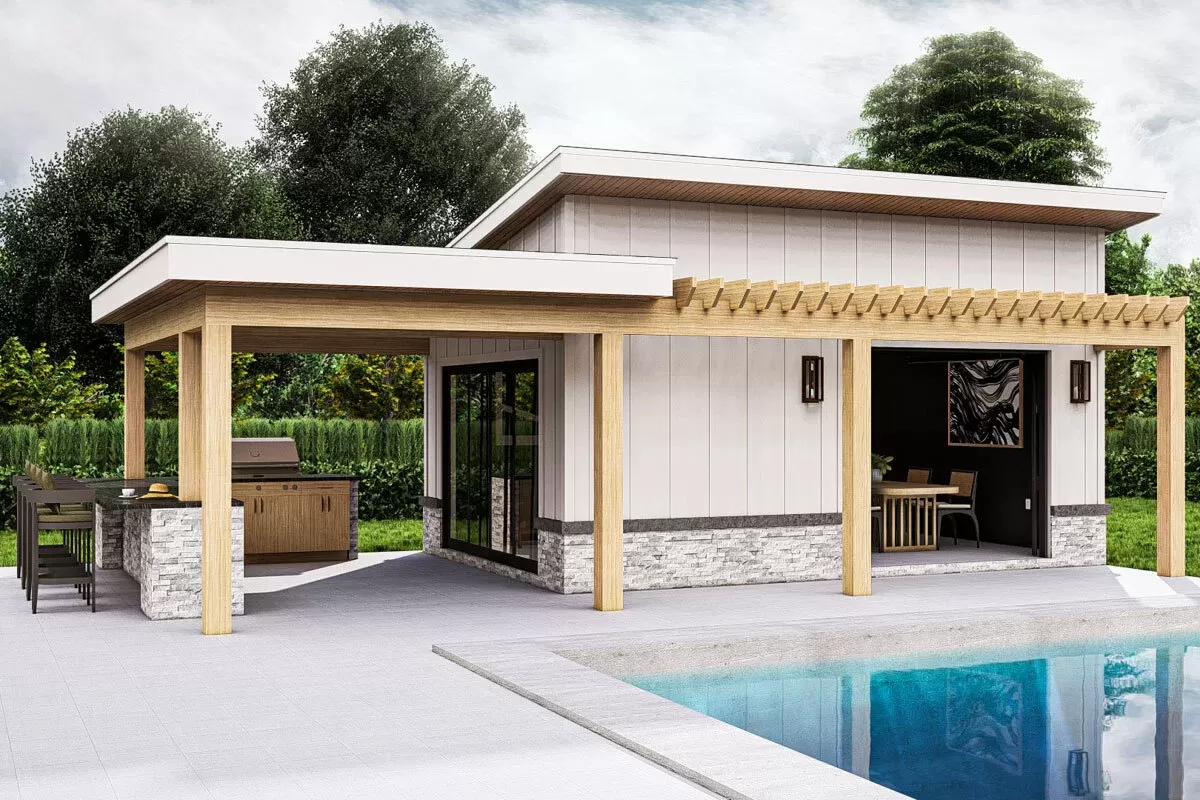 Designing Your Dream Pool House with a Seamless Outdoor Kitchen