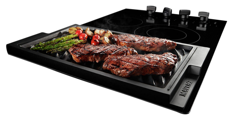 electric stove with griddle and grill