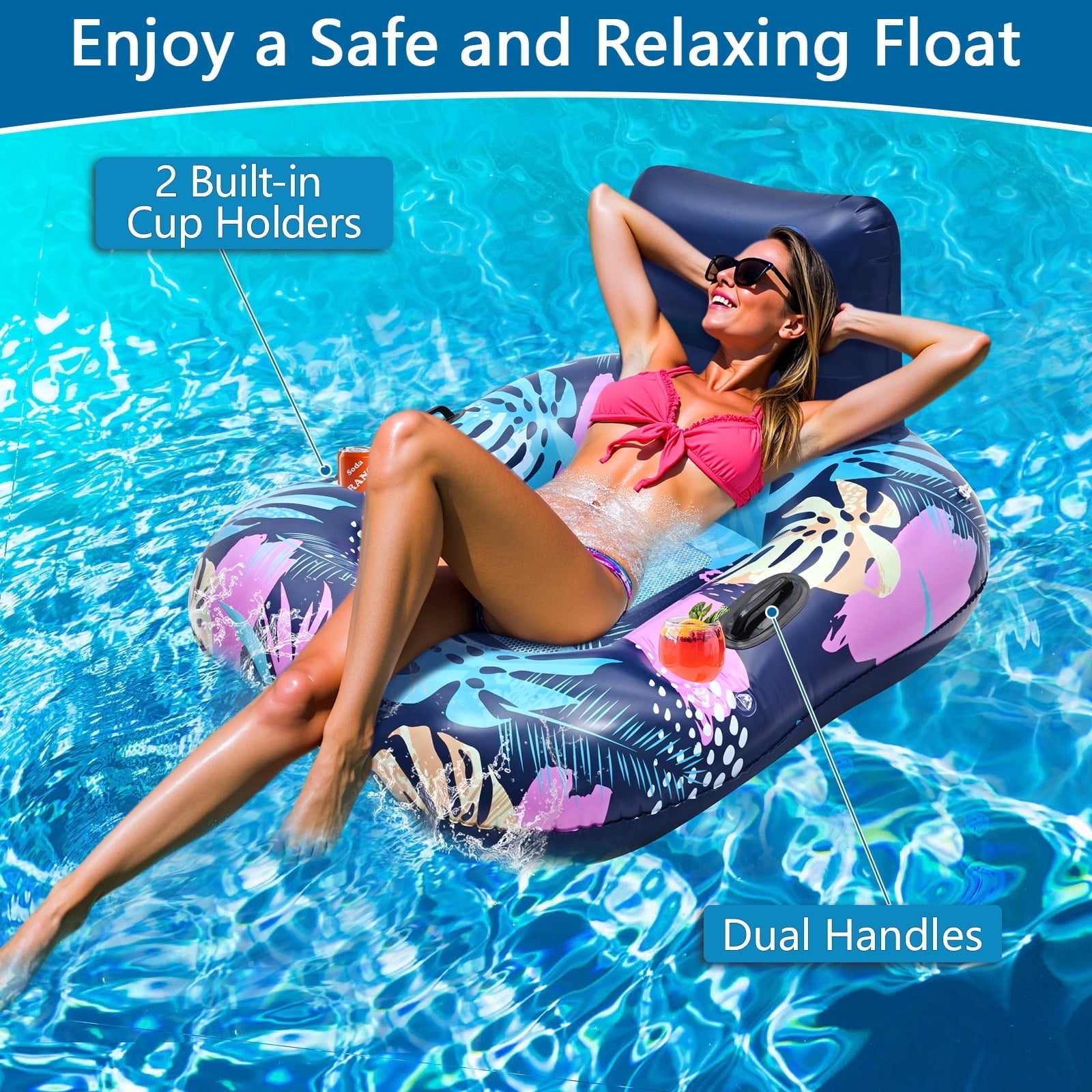 floating lounge chair for pool