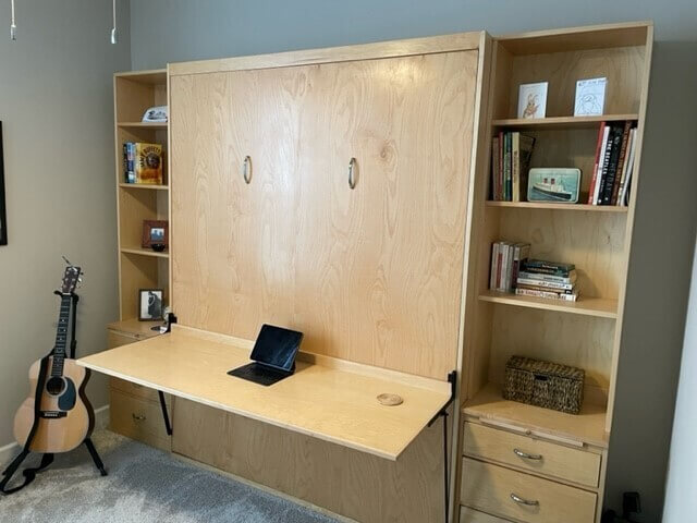 full size murphy bed desk