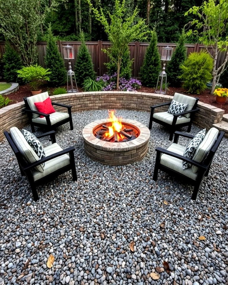 gravel for fire pit base