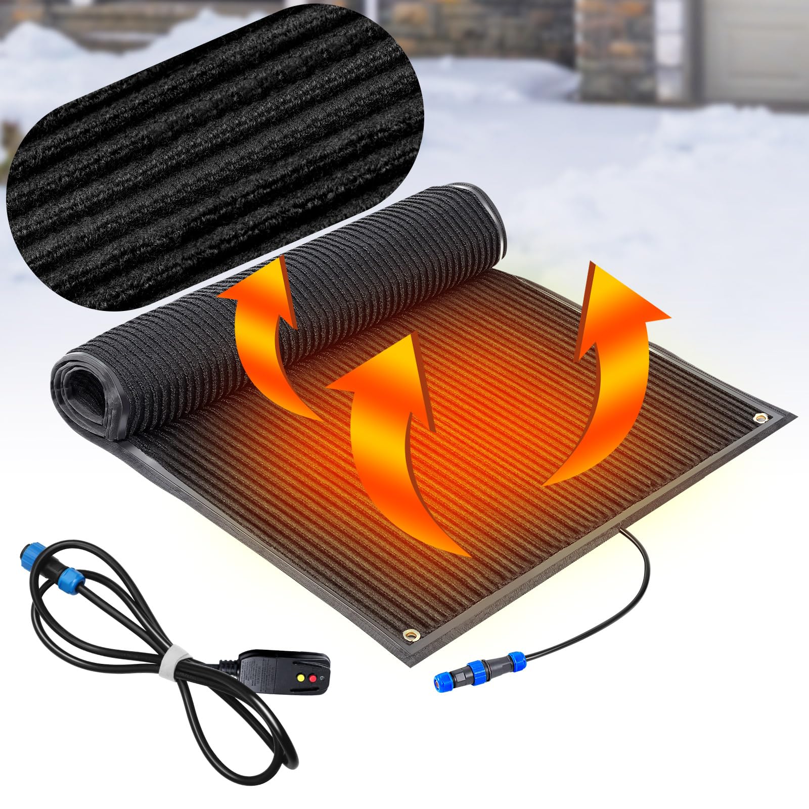 heated mat for composite deck