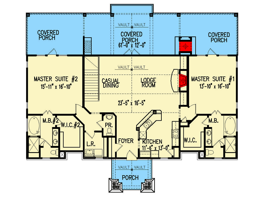 home plans with dual master suites