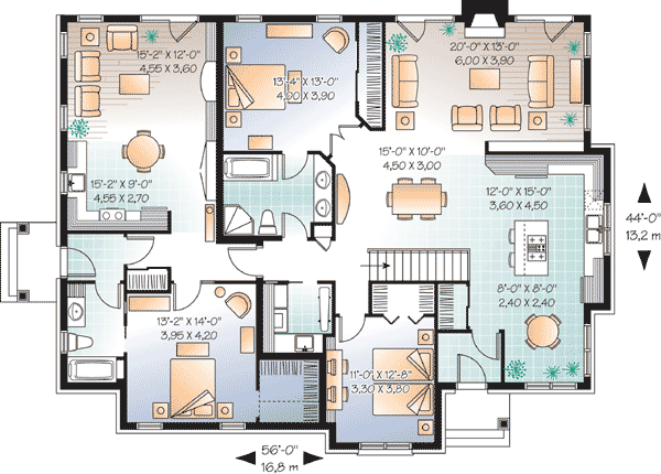 house plans in law suite