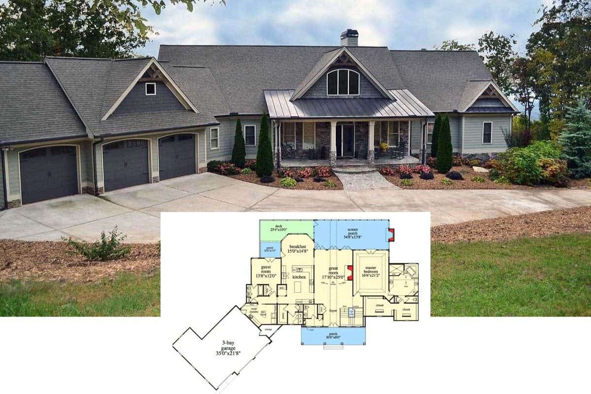 house plans with garage basement