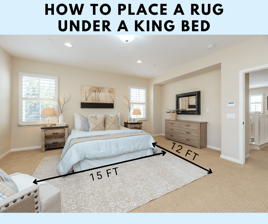 How to achieve perfect balance with a king bed and rug