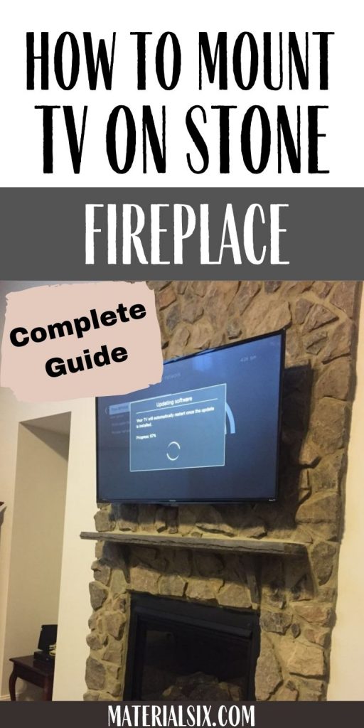 how to mount a tv to stone fireplace