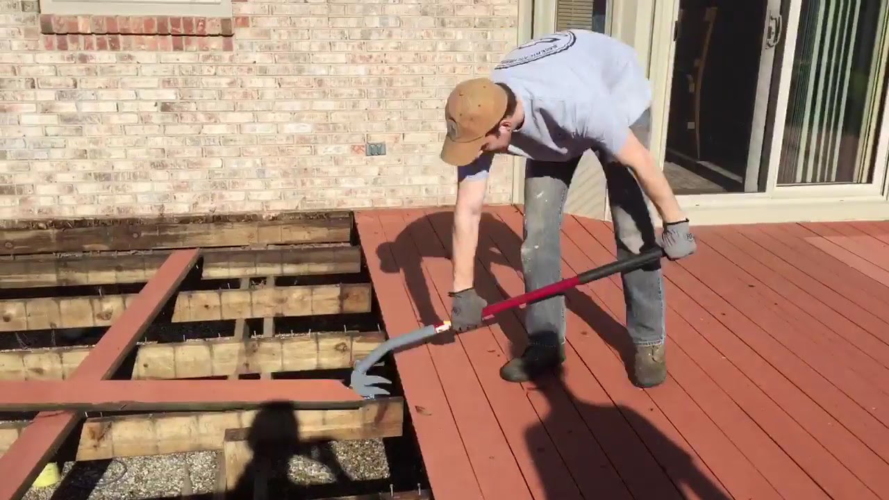 how to remove deck boards