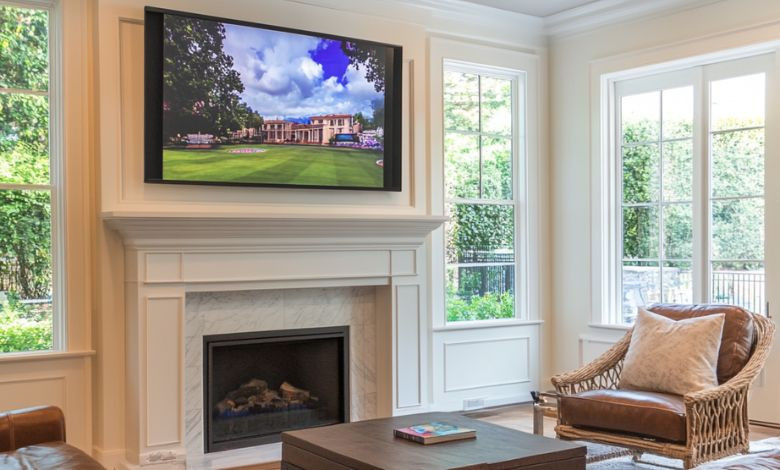 install a tv above a fireplace