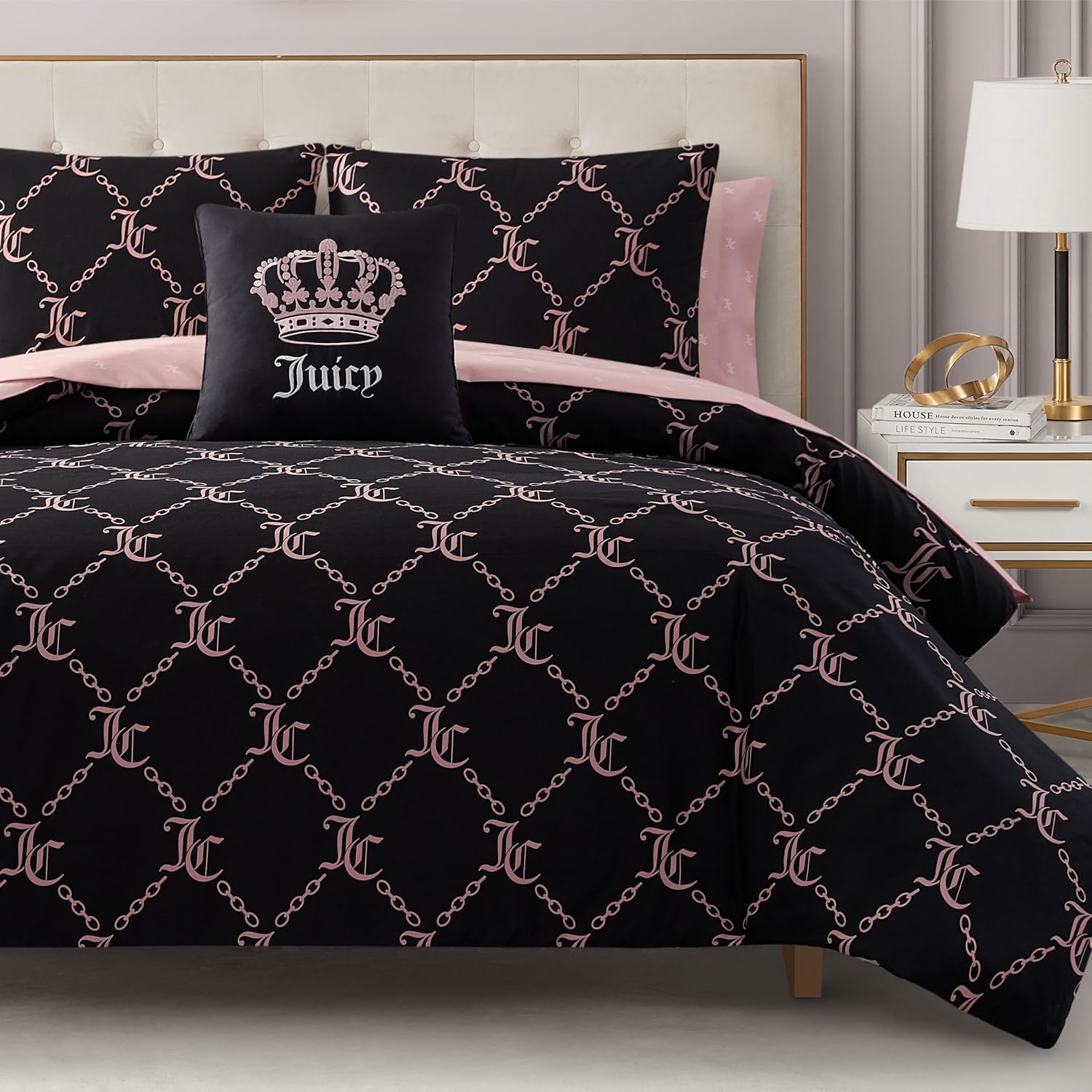 juicy couture queen bed set