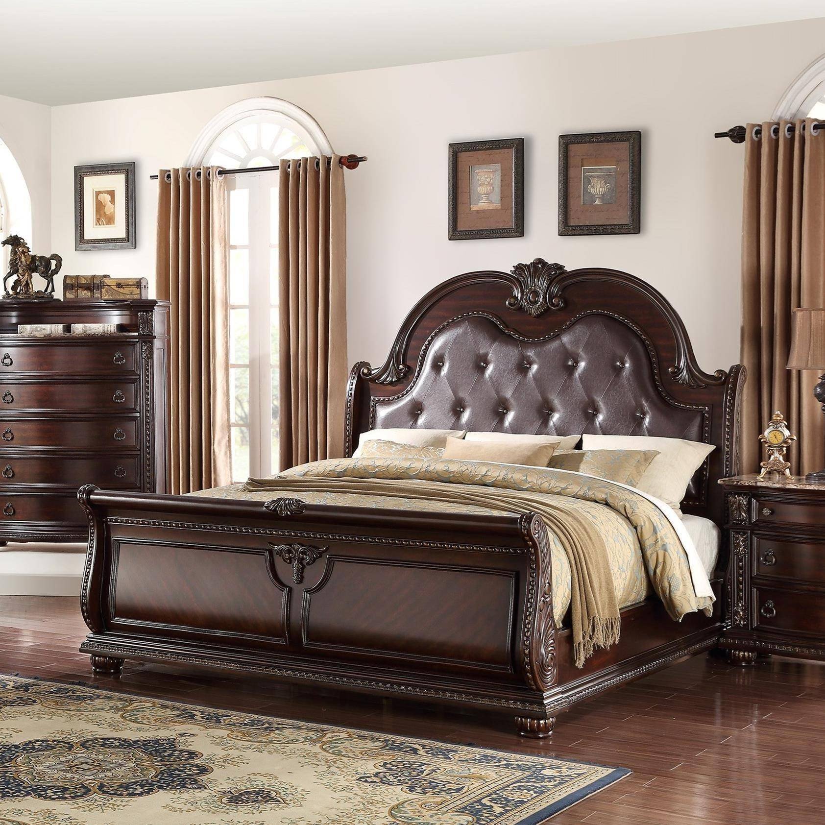 king solid wood bedroom set
