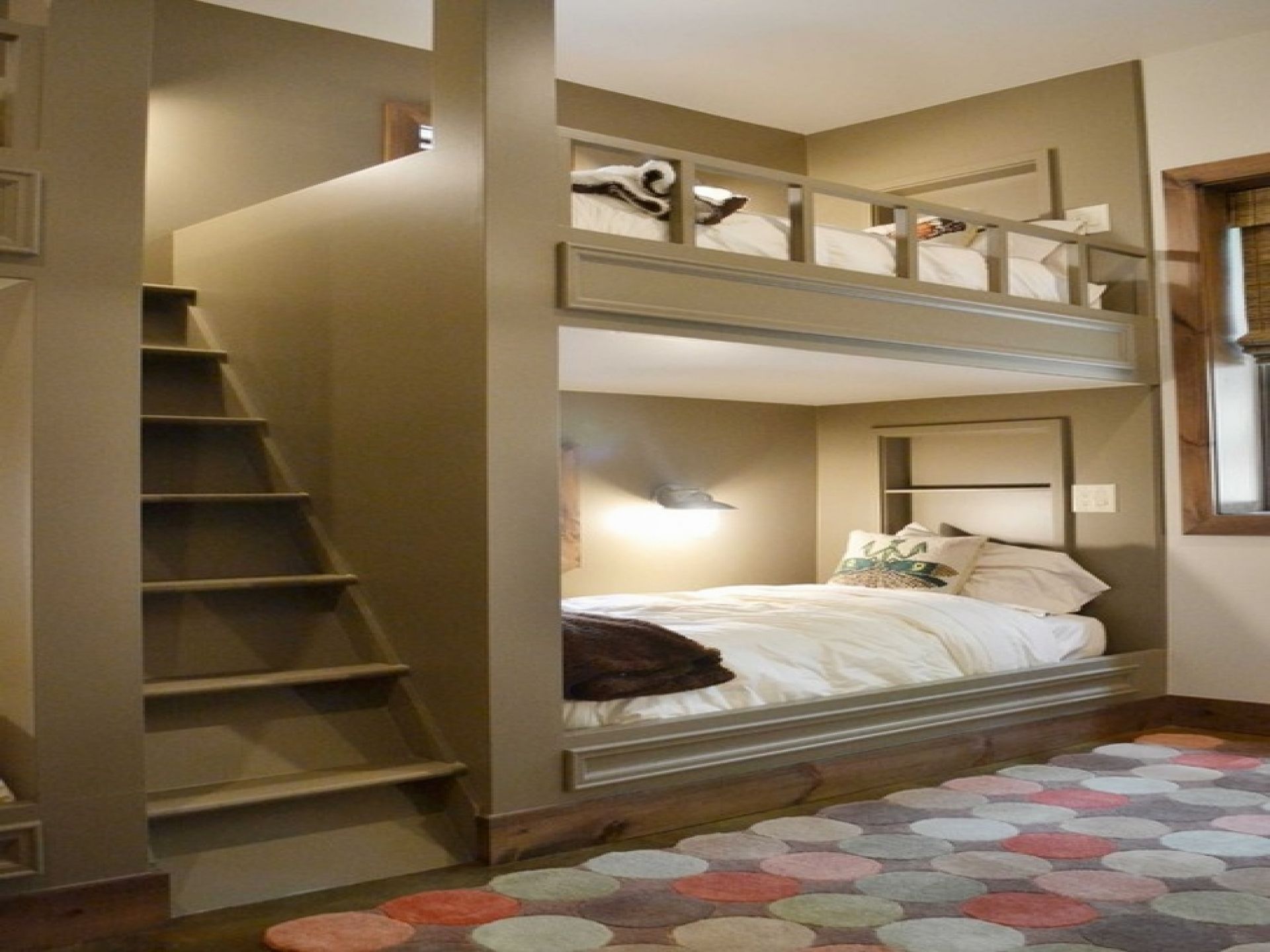 loft bunk bed with steps