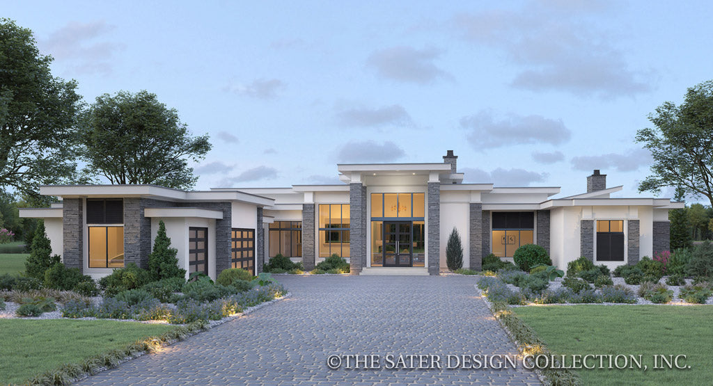 luxury one story house designs