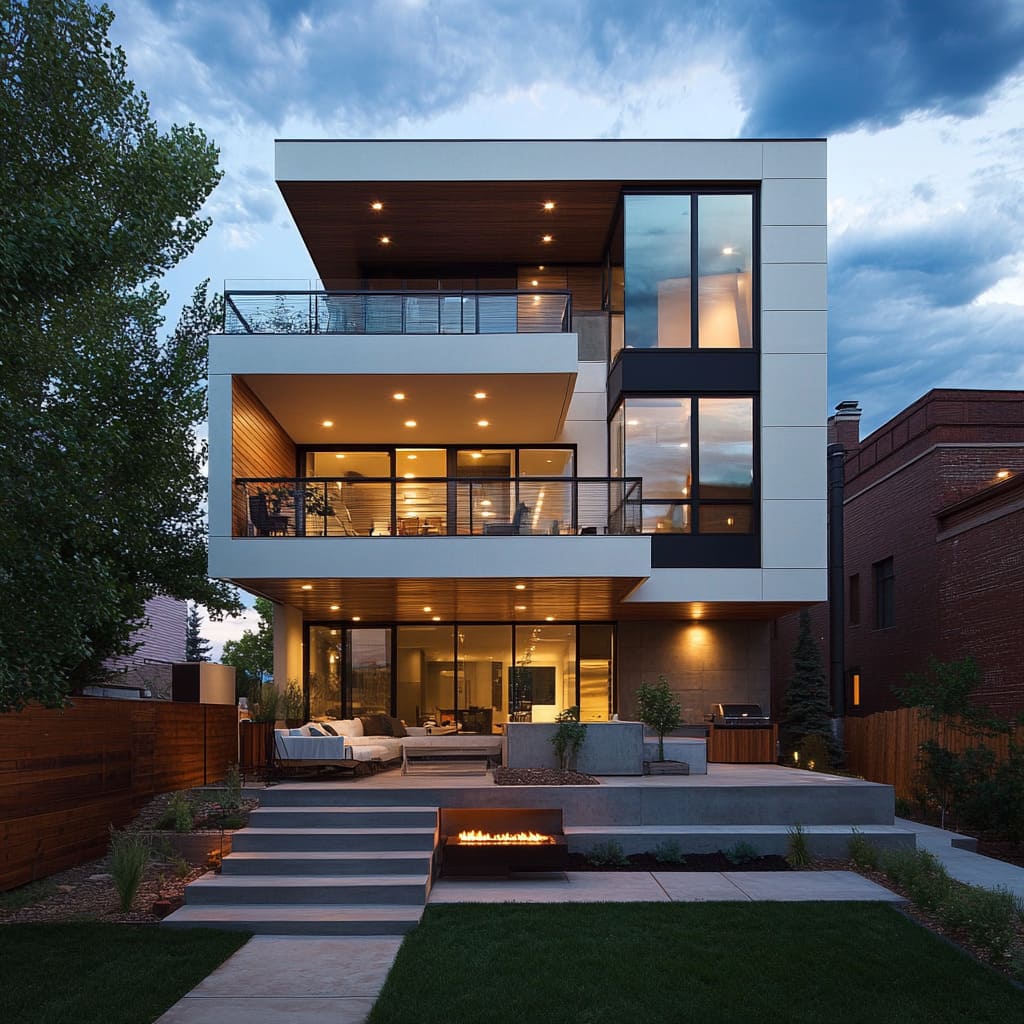 modern 3 story house design