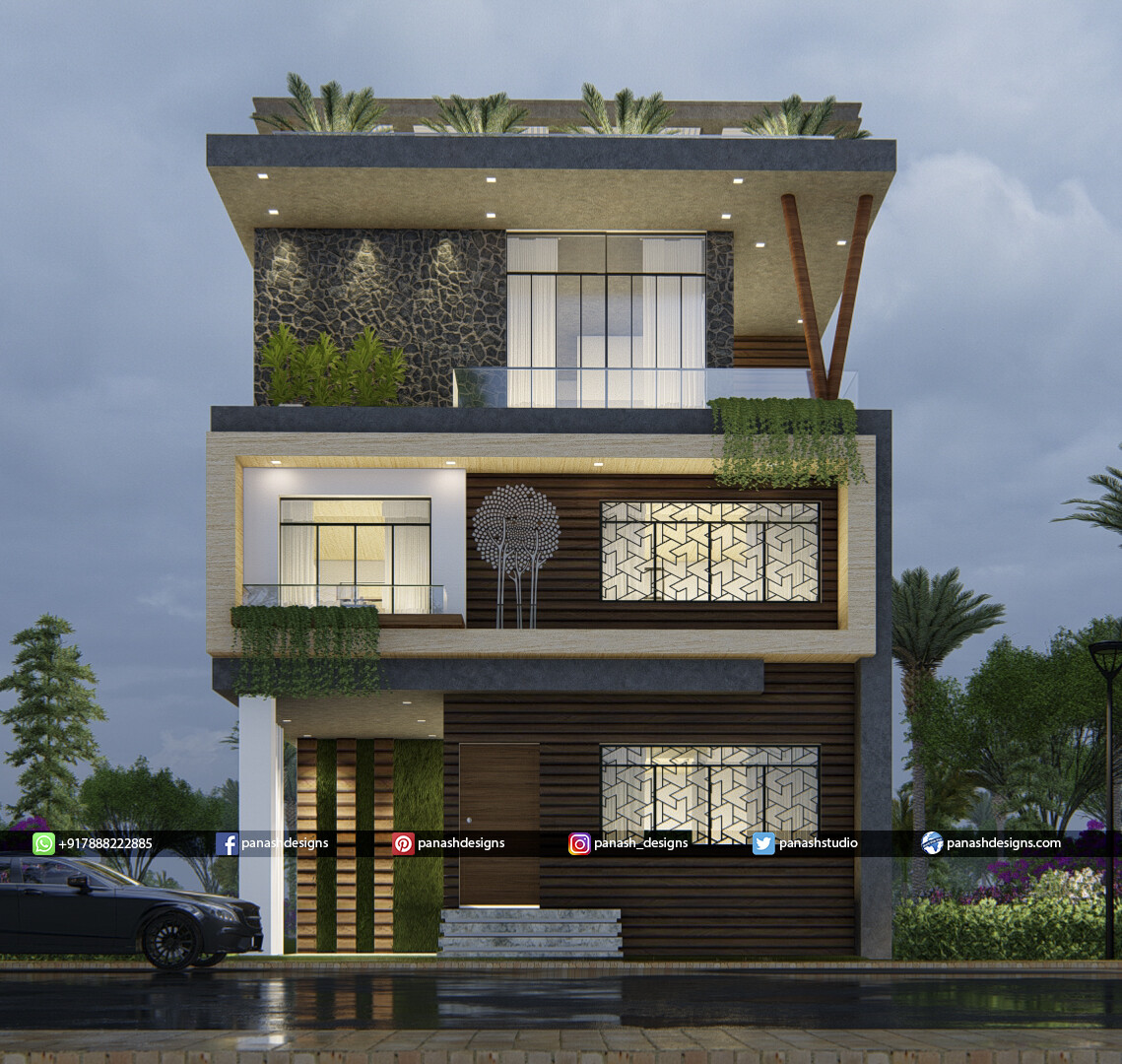 modern 3 story house design