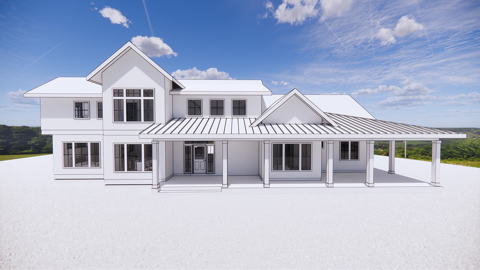 modern farmhouse plans 2 story