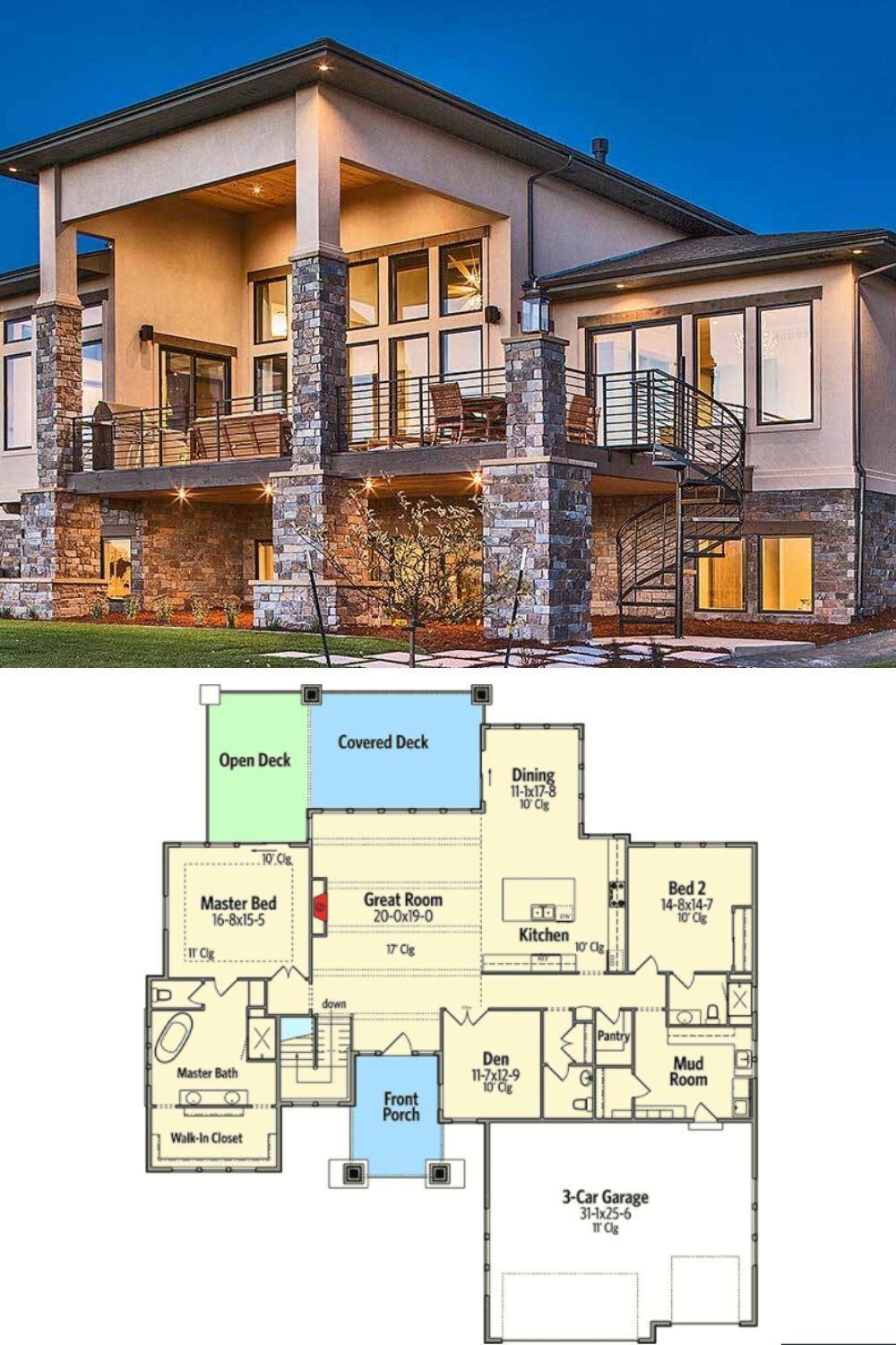 modern mountain home floor plans