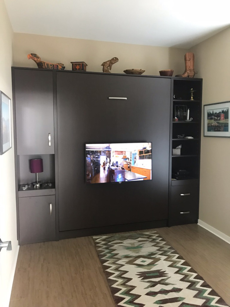 murphy bed with tv mount